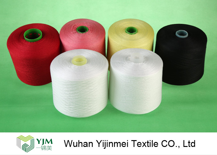 Hairless / Knotless 100 Spun Polyester Yarn For Ultrathin Fabrics Sewing / Knitting