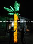 outdoor lighted palm trees