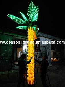 Quality outdoor lighted palm trees wholesale
