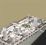 Large Scale City Building Models , White Color City Planning Models 3 * 4M