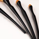 5pcs Boneybeauty Plastic Handle Face Makeup Brush Set Anti Bac Long Lasting