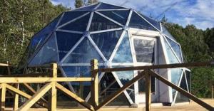 Quality Outside Hotel Geodesic Dome Tents Uv Resistant With Beautiful Scenery wholesale