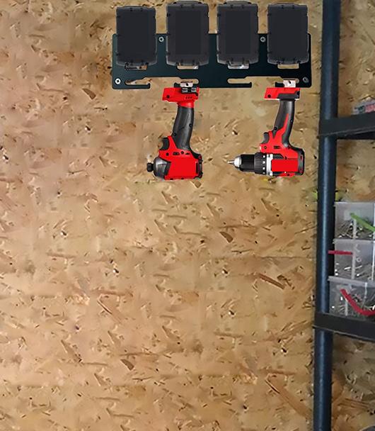 Organize Your Garage with Easy Access Power Tool Storage Wall Display Hook Holder