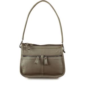 Quality Khaki Sling Dumpling Slouchy Soft Leather Hobo Handbags Purse wholesale