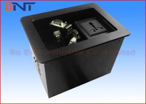 China Commercial Compact Table Cable Cubby , Slip Up Conference Table Connectivity Box on sale