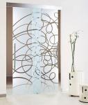 Acid Etched Tempered Glass Door Thermal Stability Withstand 250℃