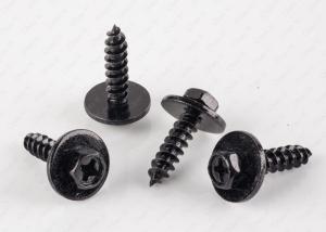 Quality Black Hex Head Self Tapping Screws Indented Combined Sems Electrophoresis wholesale