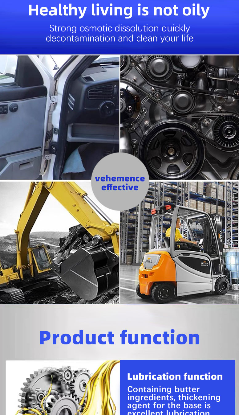 Power Clean Automotive Lubrication System Cleaning Agent for Car Shelf Life Three Years