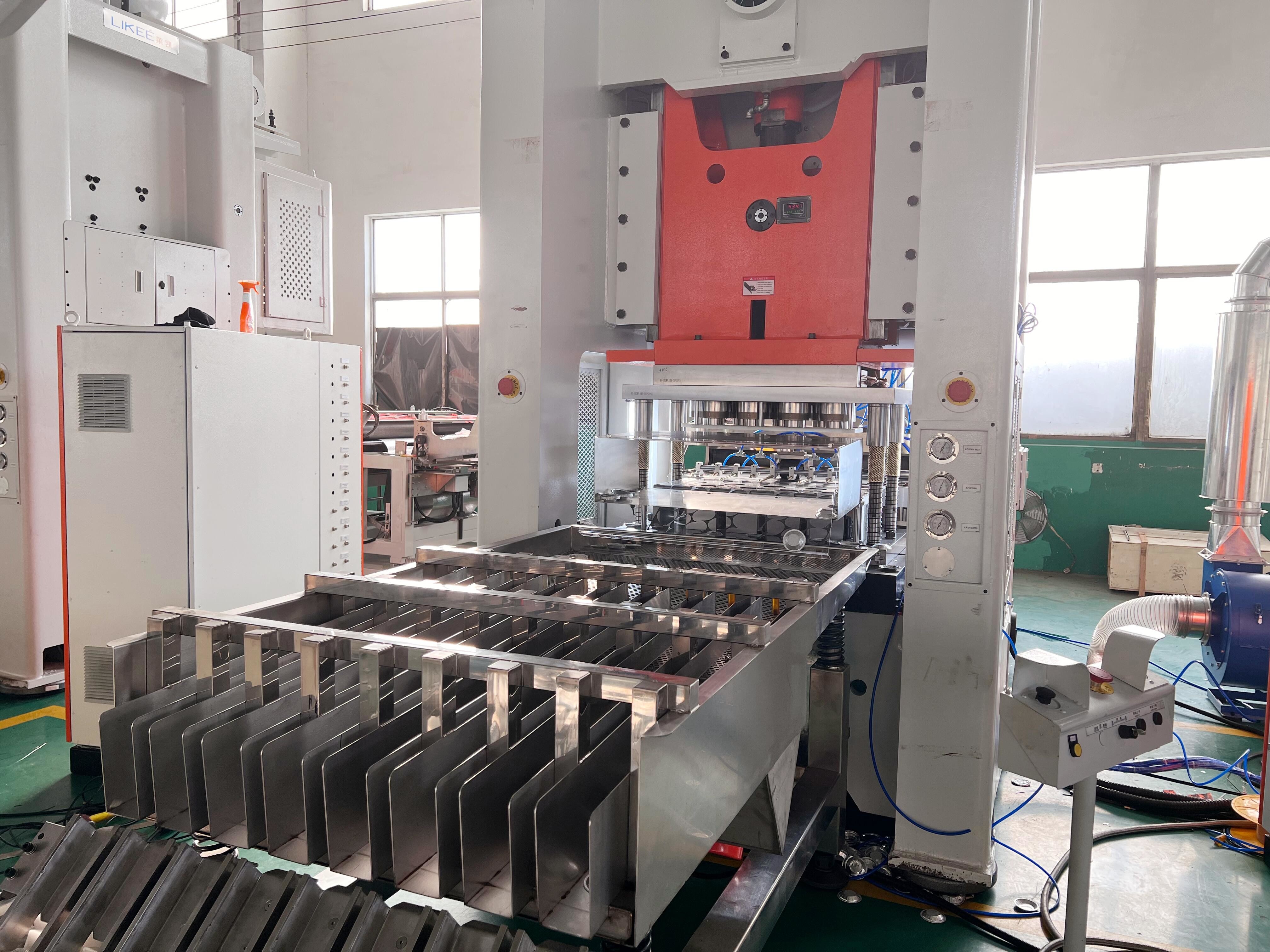 Fully Automatic Aluminium Foil Cake Cup Stacker Machine With Customized Design