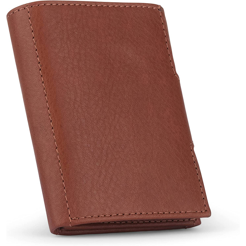 Stylish Magnetic Closure Wallet with Customized Pop Up Holder and Zipper Pocket