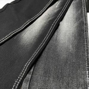 Quality ODM Knitted Denim Jersey Fabric Sulfur Black Denim Look Material For Winter wholesale