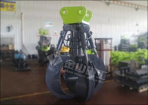 Quality CAT320 Excavator Hydraulic Orange Peel Grab Rotary Max Grapping Capacity wholesale