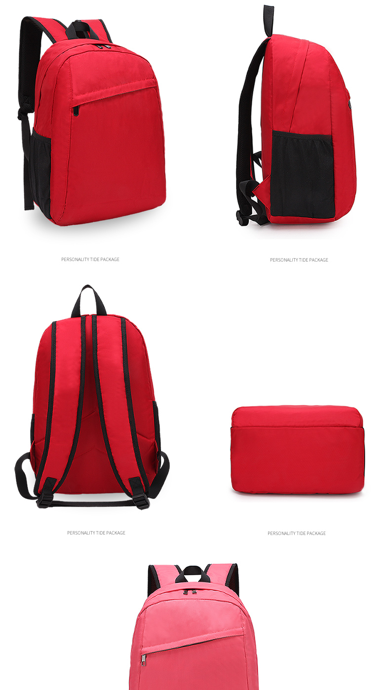 Wholesale custom logo men and women leisure fashion middle school students waterproof backpack school bags