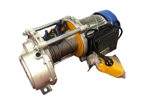 Multifunction Mini Electric Wire Rope Winch 300kg - 1000kg 12 - 14 M/Min Lifting
