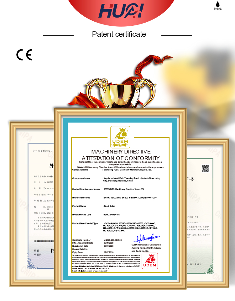 EPA Engine 1 Ton Vibratory Road Roller for High Operating Efficiency in Road Compaction
