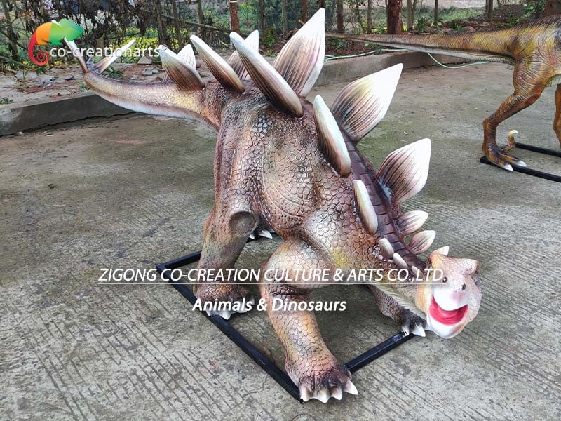 Water Proof Replica Fiberglass Animatronic Animatronic Stegosaurus Statue