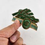 Customzied Shape Paper Cigar Label Printing Embossed Foil Stickers Cigar Ring