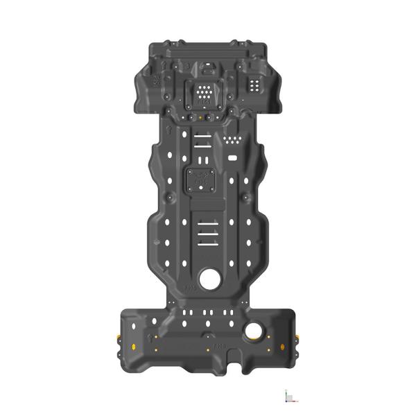 Full Skid Plates for Toyota Prado LC120 Engine Transmission Transfer and