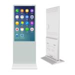 Interactive Advertising Screen Vertical LCD Digital Display Floor Standing 55