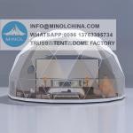 Permanent Installation Glamping Hotel Dome Tent 6m Diameter