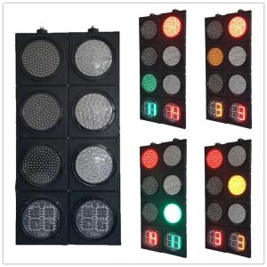 Quality 200MM 4-Aspect RYG Ball With Countdown Timer Road Traffic Light wholesale