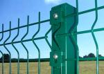 Green PVC Coated Welded Wire Mesh Panels Galvanized 200 X 50mm 5.5mm Diameter