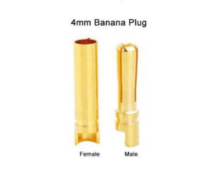 Quality Nontoxic ESC Banana Plug Connectors 4mm Female Male For RC Battery wholesale