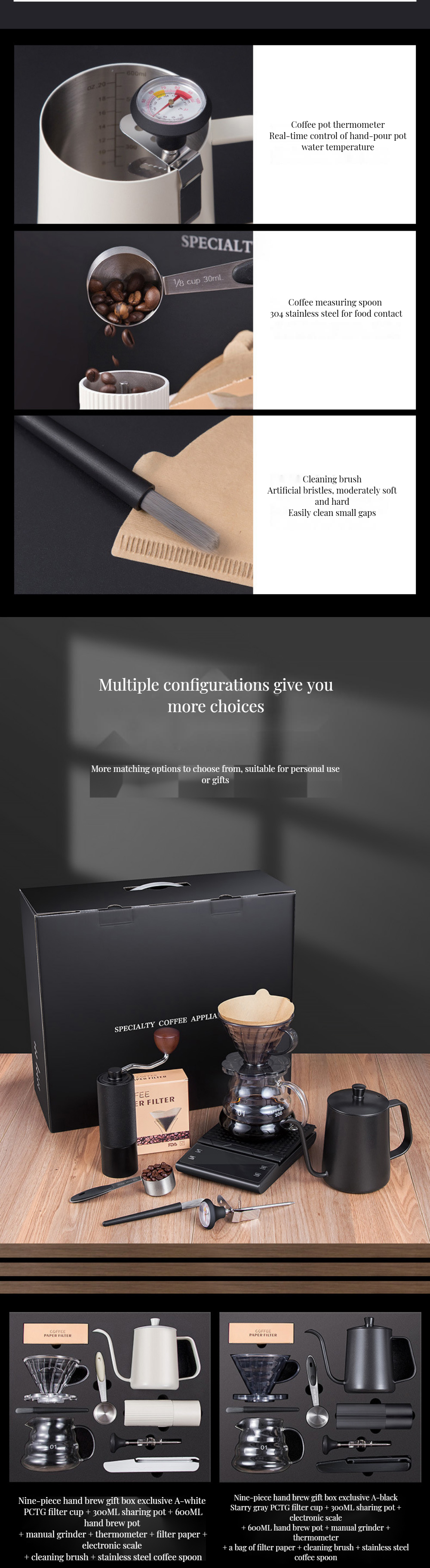 Adjustable Speed Cordless Manual Coffee Grinder Mill 48mm Flat Burr Stainless Steel for Travel