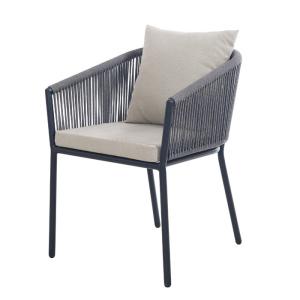 Quality Espresso Rope Weave Back Outdoor Leisure Chairs wholesale
