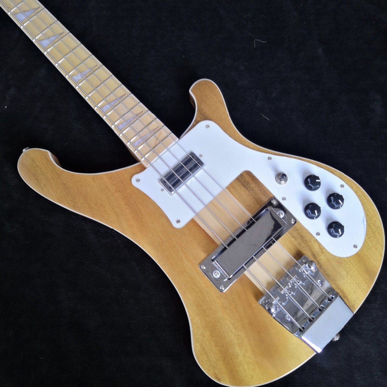 4003W Natural Walnut Bass RARE TRANSLUCENT WALNUT vintage Electric Bass Guitar Neck Thru Body One PC Neck & Body