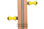 wooden street lamp outdoor fitness massager for legs