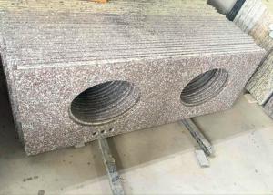 Quality Double Sink Granite Bathroom Vanity Tops / Natrual Granite Stone Top wholesale
