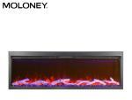 2840mm Realistic Flame Electric Fireplace Freestanding Glass