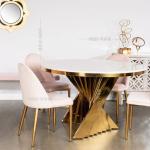 Round Light Luxury Hotel Room Table 0.78 M Height