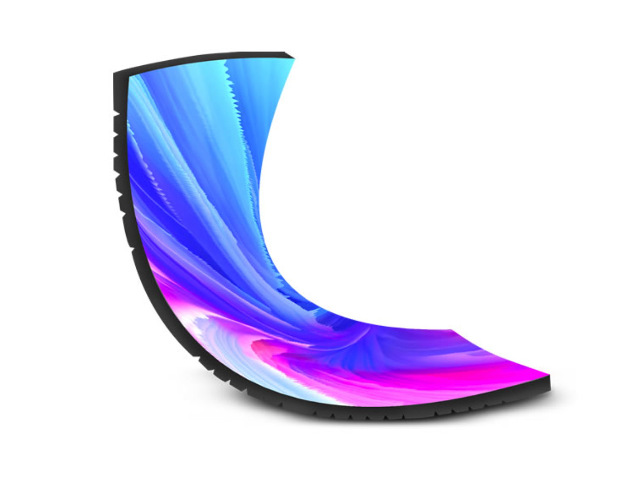 Indoor Flexible Modules P1.86mm Creative LED Display for Building Facades with High Brightness and High Definition