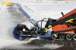 Mini Skid Steer Hydraulic Angle Broom With Poly / Wire Brush