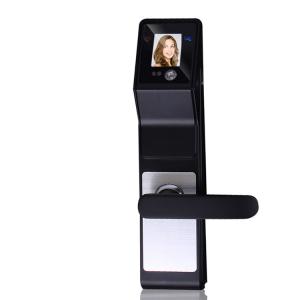 China Smart 3D Infrared Face Recognition Door Handle Lock For Family and Company on sale