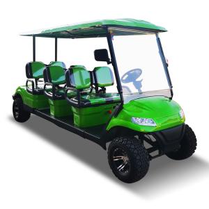 Quality 4 6 8 seater electric golf cart 100Ah Electric Sightseeing Car Vehicle 30mph wholesale
