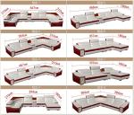 En's Fun Modern Simple U-Shaped Living Room Leather Sofa Combination