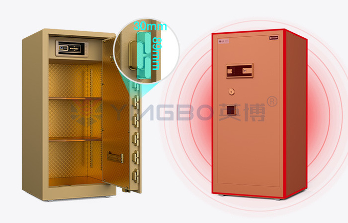 95kg Solid Steel Smart Safe Box For Home Security YB/RS-120 Gold