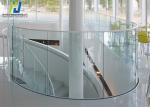 ROHS ISO9001 Tempered Curved Hot Bending Glass For Revolving Doors
