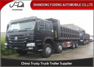 Quality 371 Horse Power 25CBM 8 * 4 HOWO Dump Truck 10 Wheelers For Sand Stone Dump Truck wholesale