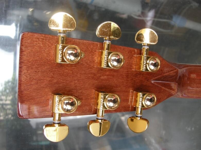 D Classic 45 Dreadnought acoustic guitar with natural Solid spruce TOP with Fishman EQ and hardcase logo