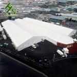 White Waterproof Frame Tent A Shape Tent With Glass Wall