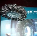 Twist Knotted Wire Wheel Brush, Double Row