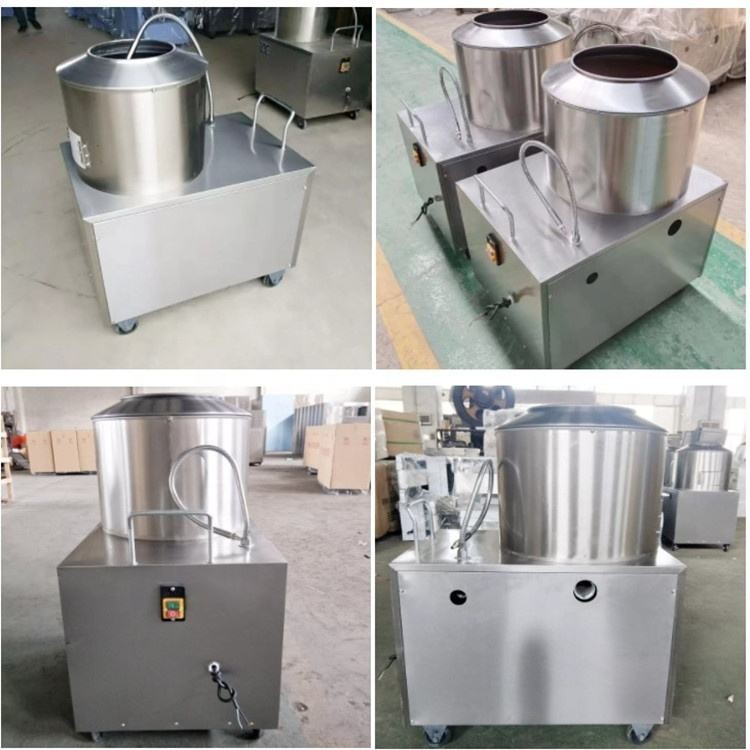 Stainless Steel Cassava Sweet Potato Carrot Ginger Turmeric Washing Peeling Machine