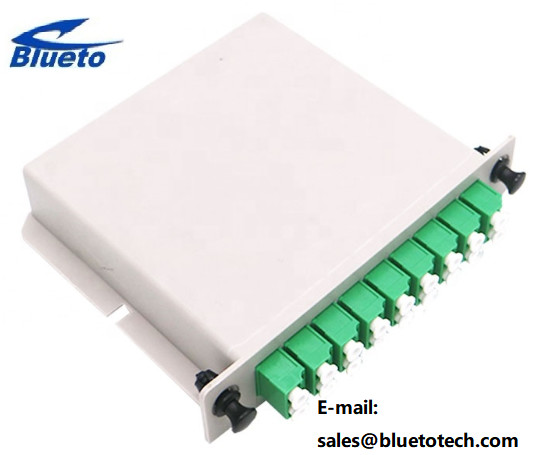 LC APC LGX Box PLC Fiber Optic Cable Splitter 1x16 Green Color