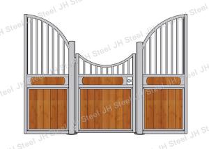 Quality European Style Horse Stall Fronts Hot Dip Galvanized With Swing Feeder wholesale