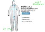 Elasticated Hood ​Disposable Protective Coverall Sterilized For Governments