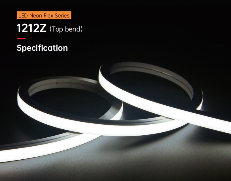 High Tensile Strength Top Bend LED Neon Flex Light Salt Acid Resistant 120° Beam Angle